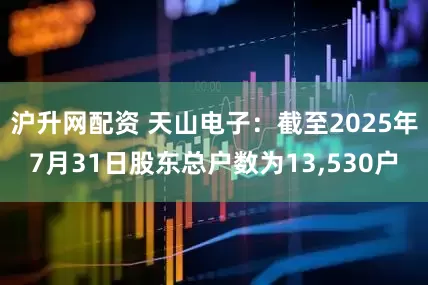 沪升网配资 天山电子：截至2025年7月31日股东总户数为13,530户