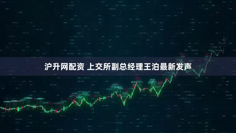 沪升网配资 上交所副总经理王泊最新发声
