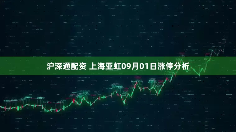 沪深通配资 上海亚虹09月01日涨停分析